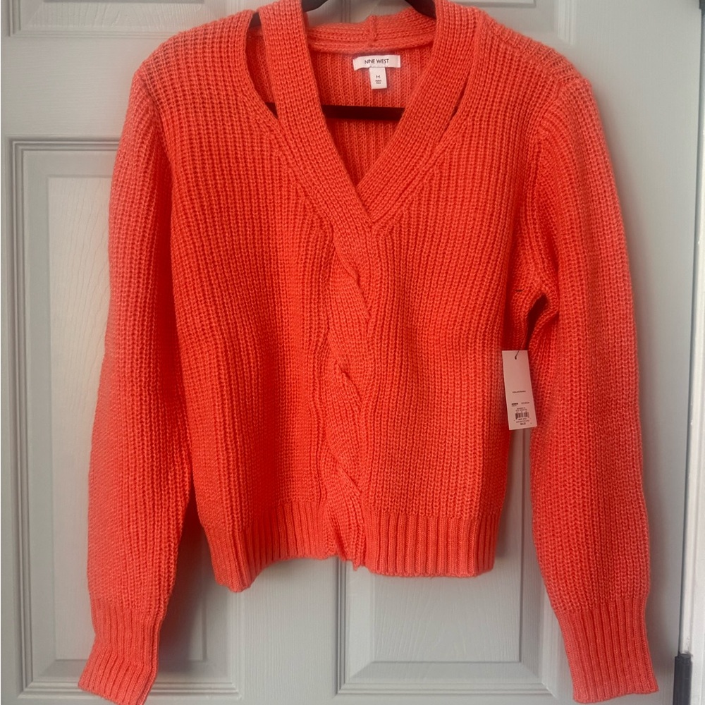 Nine West Coral Chunky Knit Sweater - NWT